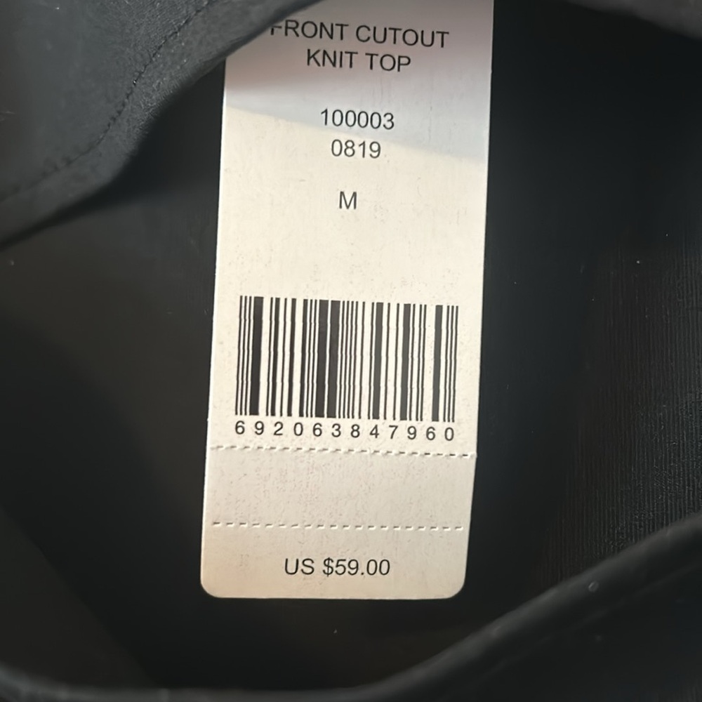 BEBE halter cut out top NWT - Picture 4 of 4